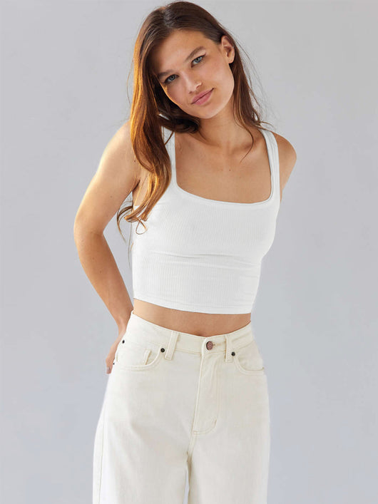 Top Ajustado Tipo Sling Básico Slim Fit para Mujer - Image 52