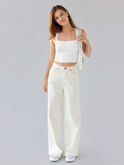 Top Ajustado Tipo Sling Básico Slim Fit para Mujer - Image 63