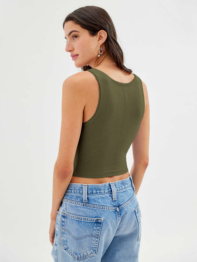 Top Ajustado Tipo Sling Básico Slim Fit para Mujer - Image 72