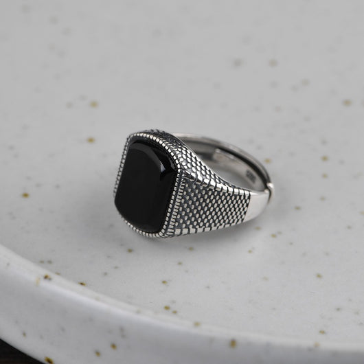 Anillo de Plata Tailandesa 925 Vintage Desgastado para Dedo Índice - Image 10