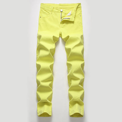 Pantalones Vaqueros Elásticos Casuales Estilo Europeo y Americano para Hombre - Image 38
