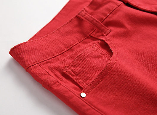 Pantalones Vaqueros Elásticos Casuales Estilo Europeo y Americano para Hombre - Image 42