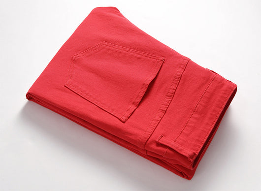 Pantalones Vaqueros Elásticos Casuales Estilo Europeo y Americano para Hombre - Image 47