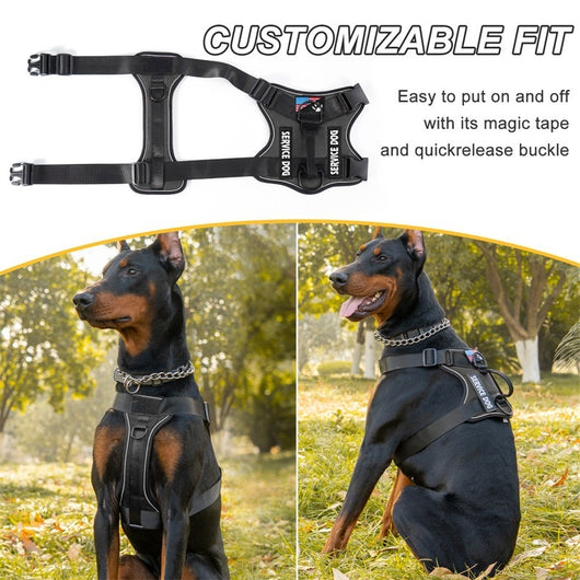 Arnés Táctico Reflectante con Visión Nocturna y Absorción de Impactos para Mascotas - Image 24