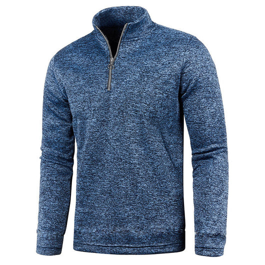 Suéter de Invierno para Hombre con Cierre de Cremallera en Cuello - Image 11