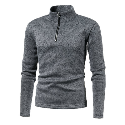 Suéter de Invierno para Hombre con Cierre de Cremallera en Cuello - Image 12