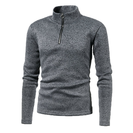 Suéter de Invierno para Hombre con Cierre de Cremallera en Cuello - Image 12