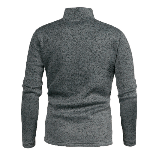 Suéter de Invierno para Hombre con Cierre de Cremallera en Cuello - Image 23