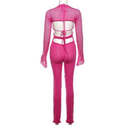 Jumpsuit Elegante de Talle Alto con Detalles Calados - Image 7