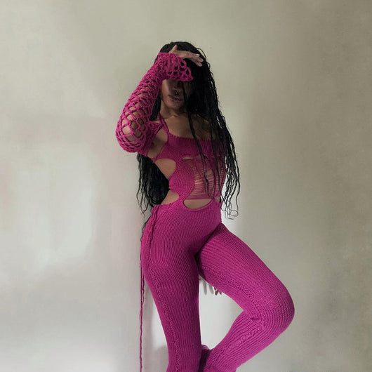 Jumpsuit Elegante de Talle Alto con Detalles Calados - Image 16