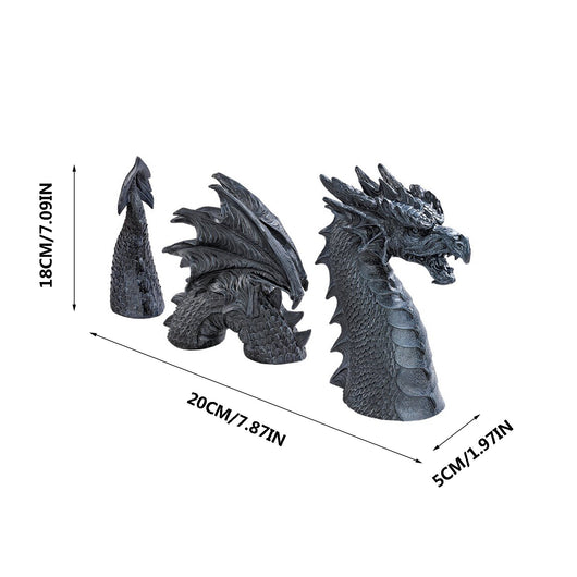 Estatua de Dragón Gótico para Jardín - Decoración Exterior Castillo y Foso - Image 17