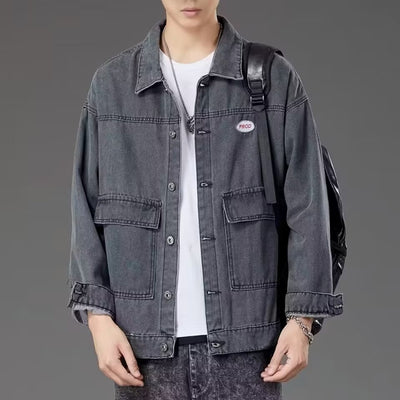 Chaqueta de Mezclilla Premium Coreana para Hombre - Primavera y Otoño - Image 12