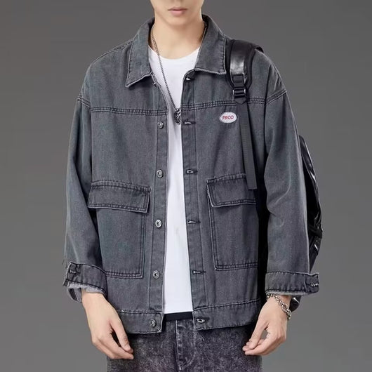 Chaqueta de Mezclilla Premium Coreana para Hombre - Primavera y Otoño - Image 12