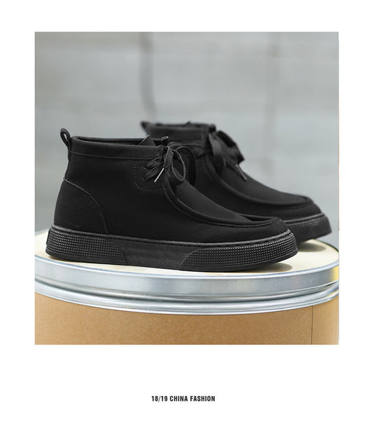 Tenis Retro de Gamuza con Detalles de Herramientas Altos para Hombre - Image 14