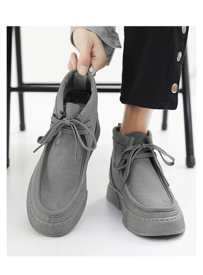 Tenis Retro de Gamuza con Detalles de Herramientas Altos para Hombre - Image 15