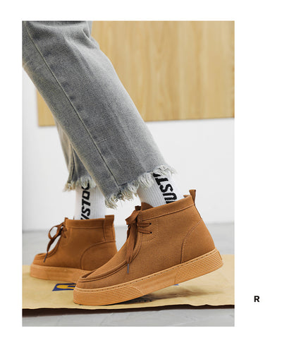 Tenis Retro de Gamuza con Detalles de Herramientas Altos para Hombre - Image 17