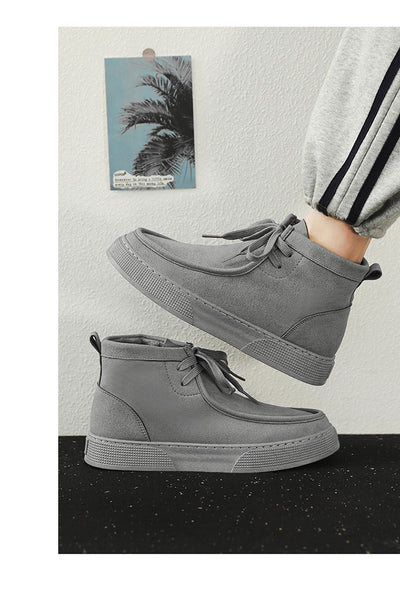 Tenis Retro de Gamuza con Detalles de Herramientas Altos para Hombre - Image 21