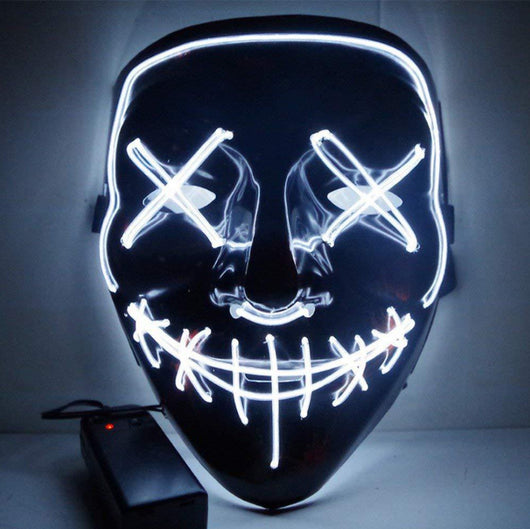Máscara de Terror Halloween con Luz LED Fluorescente - Image 35