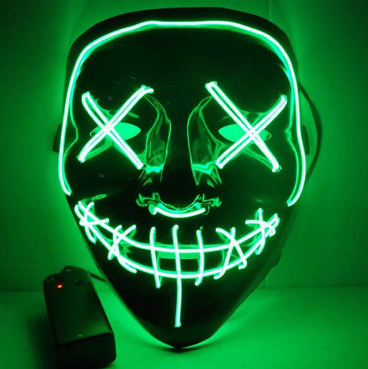 Máscara de Terror Halloween con Luz LED Fluorescente - Image 36