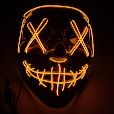 Máscara de Terror Halloween con Luz LED Fluorescente - Image 39