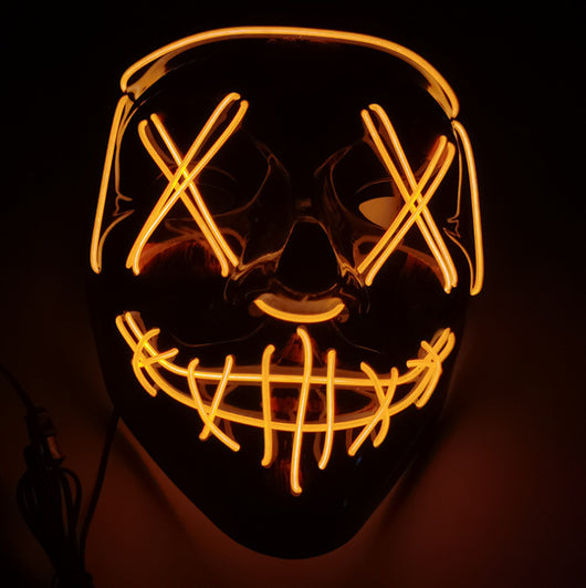 Máscara de Terror Halloween con Luz LED Fluorescente - Image 39