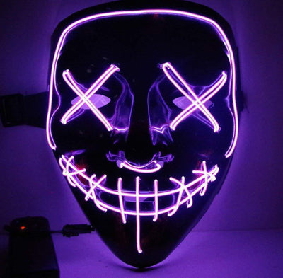 Máscara de Terror Halloween con Luz LED Fluorescente - Image 44
