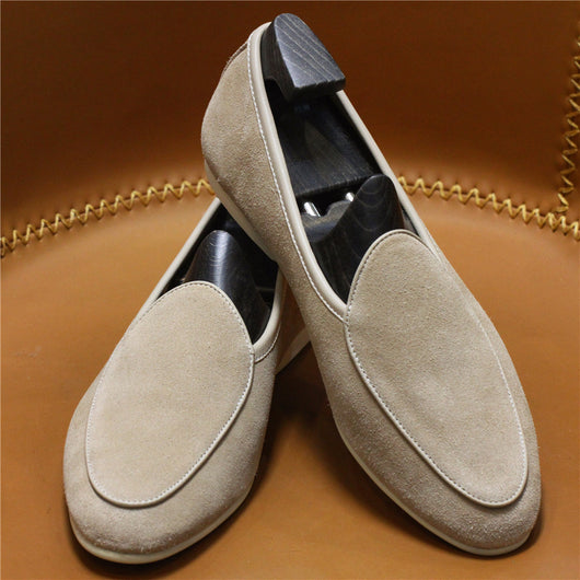 Zapatos Casuales de Cuero Retro sin Cordones para Hombre - Image 10