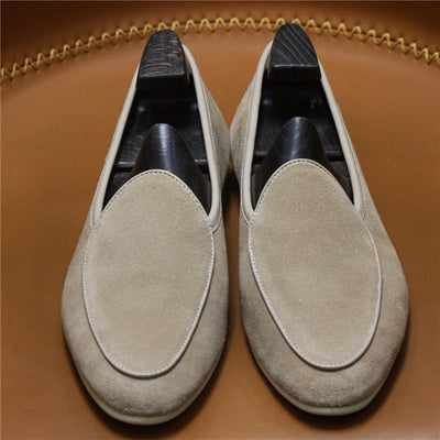 Zapatos Casuales de Cuero Retro sin Cordones para Hombre - Image 13