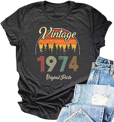 Blusa Vintage con Estampado de Letras para Fiestas - Image 16