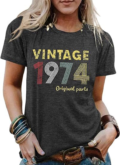 Blusa Vintage con Estampado de Letras para Fiestas - Image 29
