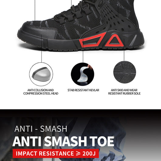 Zapatos de Seguridad Profesionales Ligeros Anti-impacto para Hombre - Image 32
