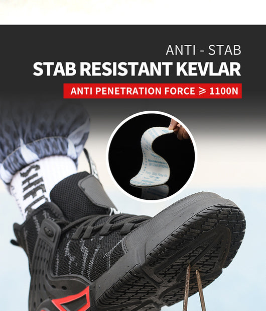 Zapatos de Seguridad Profesionales Ligeros Anti-impacto para Hombre - Image 34