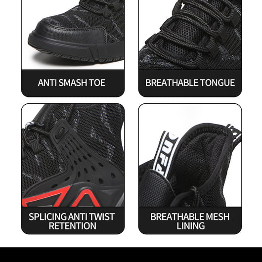 Zapatos de Seguridad Profesionales Ligeros Anti-impacto para Hombre - Image 40