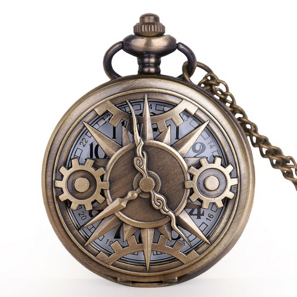Reloj Steampunk Hueco con Engranajes Vintage - Cuarzo Nostálgico