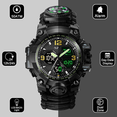 Reloj Táctico Deportivo Dual Display Resistente al Agua - Image 12