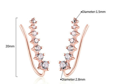 Aretes de Zirconia Colgante en Estilo Simple - Image 17