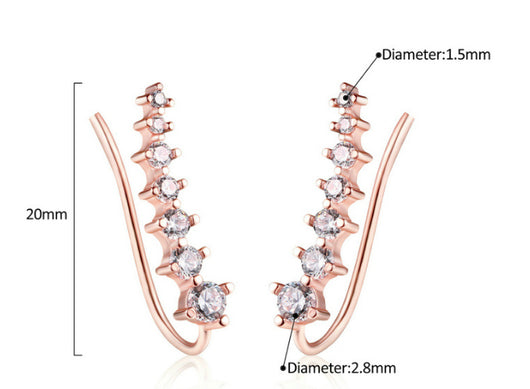 Aretes de Zirconia Colgante en Estilo Simple - Image 17