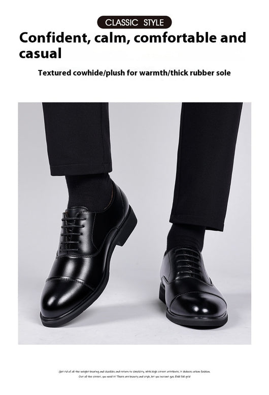 Zapatos de Cuero para Hombre con Alzada Interna y Punta Afilada - Calzado de Boda - Image 26