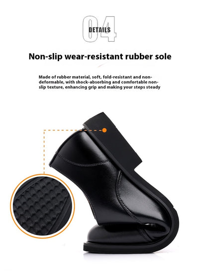 Zapatos de Cuero para Hombre con Alzada Interna y Punta Afilada - Calzado de Boda - Image 30