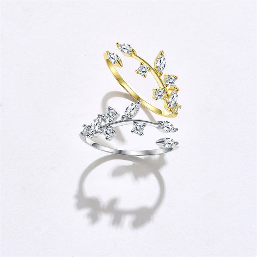 Anillo de Hojas Plata 925 para Mujer - Image 9