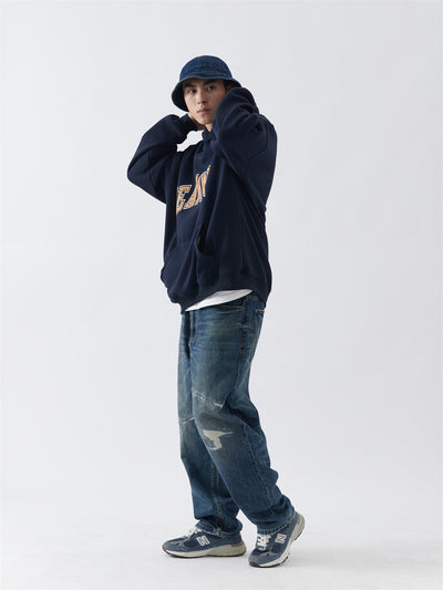 Jeans Hombre Oversize Desgastado con Efecto Vintage - Image 30