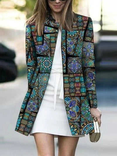 Cardigan Estampado Digital Largo para Mujer - Image 7