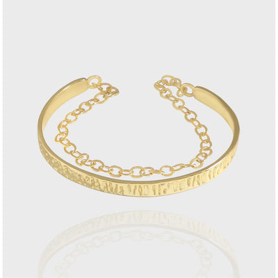 Pulsera de Plata Esterlina Diseño Coreano Lujo Ligero con Textura Plisada y Cadena - Image 11