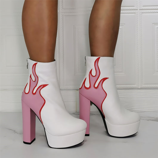 Tacones Altos Gruesos Sexy para Discoteca Talla Grande - Image 10
