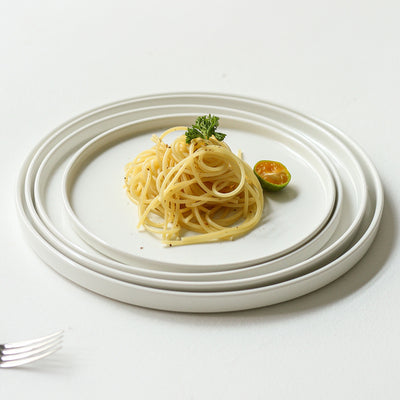 Plato de Cerámica Blanca Pura para el Hogar - Image 7