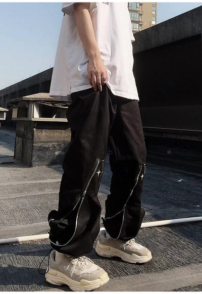 Pantalones Rectos Funcionales con Cierre y Corte Relajado - Image 15