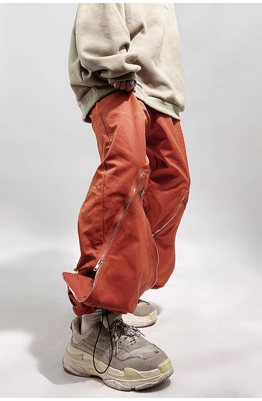 Pantalones Rectos Funcionales con Cierre y Corte Relajado - Image 17