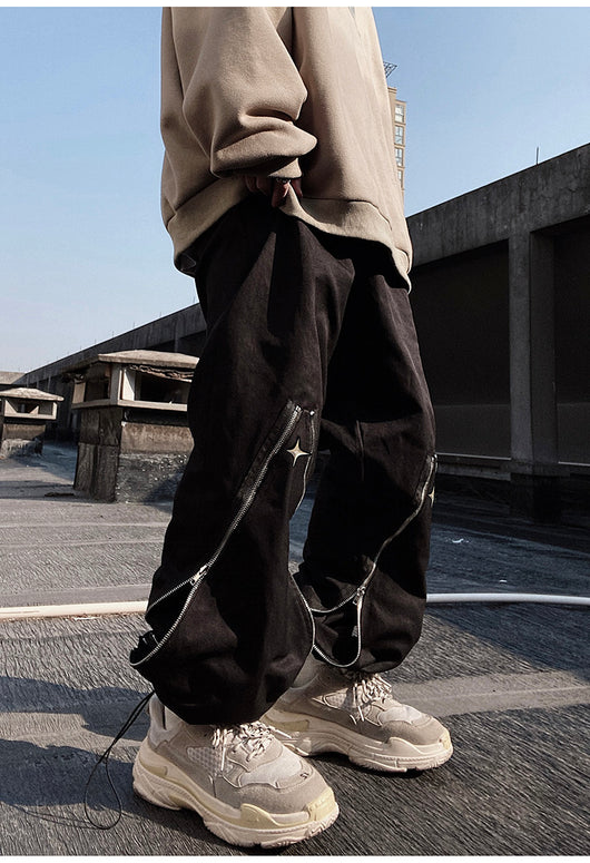 Pantalones Rectos Funcionales con Cierre y Corte Relajado - Image 20