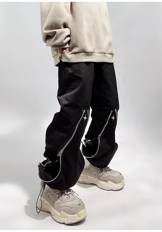 Pantalones Rectos Funcionales con Cierre y Corte Relajado - Image 21