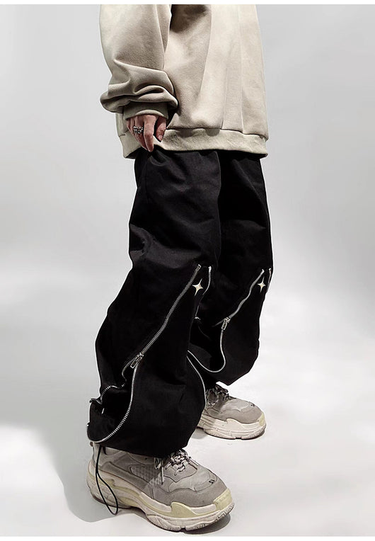 Pantalones Rectos Funcionales con Cierre y Corte Relajado - Image 22